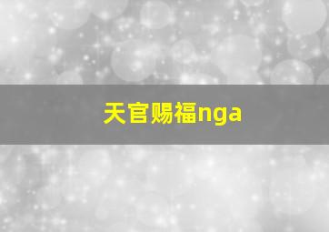 天官赐福nga