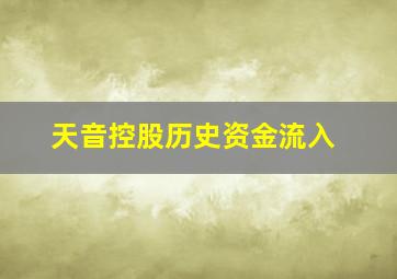 天音控股历史资金流入