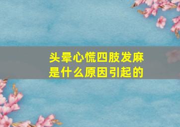 头晕心慌四肢发麻是什么原因引起的