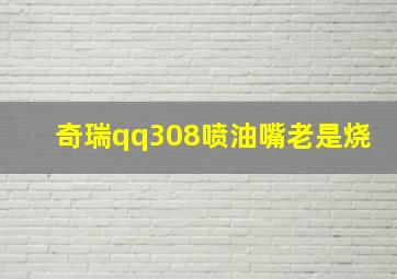 奇瑞qq308喷油嘴老是烧