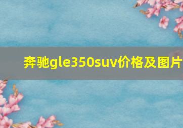 奔驰gle350suv价格及图片