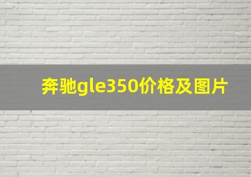 奔驰gle350价格及图片