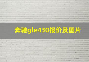 奔驰gle430报价及图片