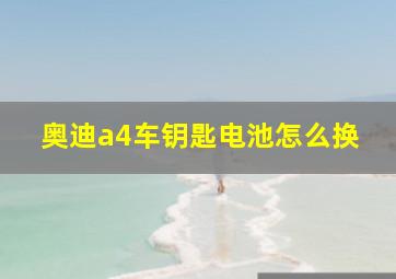 奥迪a4车钥匙电池怎么换