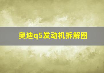 奥迪q5发动机拆解图