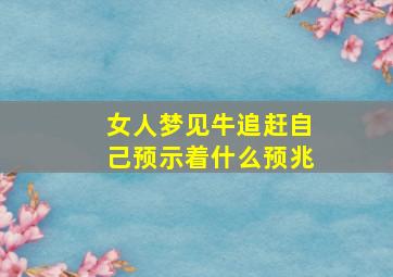 女人梦见牛追赶自己预示着什么预兆