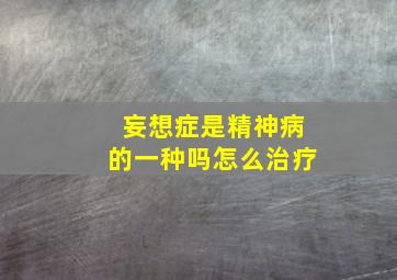 妄想症是精神病的一种吗怎么治疗