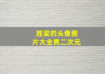 姓梁的头像图片大全男二次元