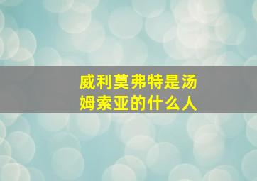 威利莫弗特是汤姆索亚的什么人