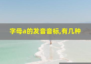 字母a的发音音标,有几种