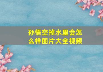 孙悟空掉水里会怎么样图片大全视频