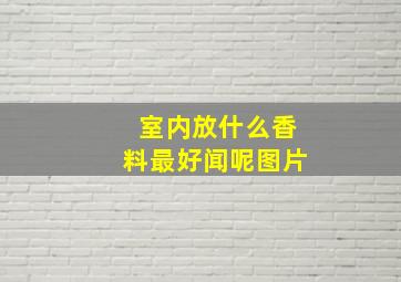 室内放什么香料最好闻呢图片