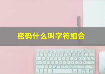 密码什么叫字符组合