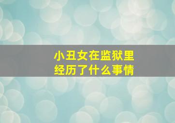 小丑女在监狱里经历了什么事情