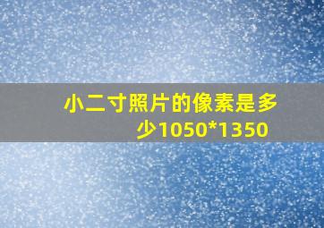 小二寸照片的像素是多少1050*1350
