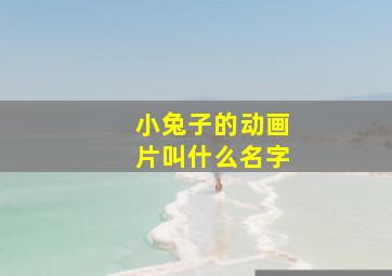 小兔子的动画片叫什么名字