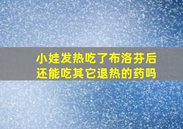 小娃发热吃了布洛芬后还能吃其它退热的药吗