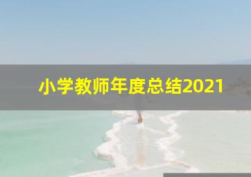 小学教师年度总结2021