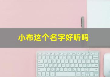 小布这个名字好听吗