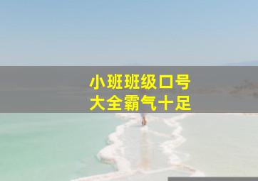 小班班级口号大全霸气十足