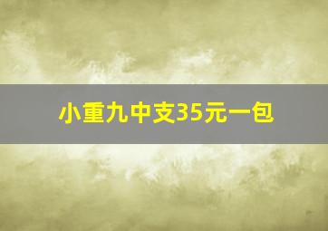 小重九中支35元一包