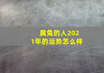 属兔的人2021年的运势怎么样