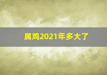 属鸡2021年多大了