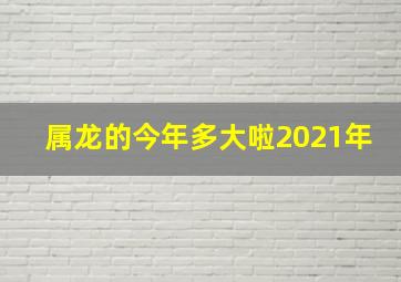 属龙的今年多大啦2021年