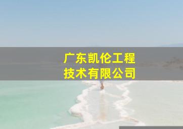 广东凯伦工程技术有限公司