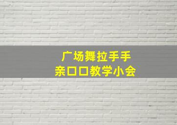 广场舞拉手手亲口口教学小会