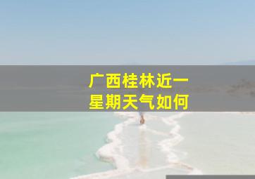 广西桂林近一星期天气如何