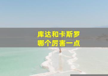 库达和卡斯罗哪个厉害一点