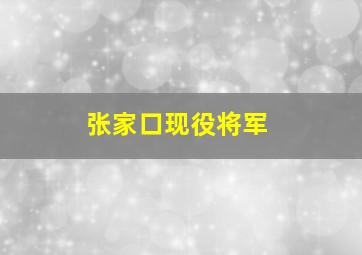 张家口现役将军