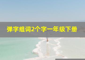 弹字组词2个字一年级下册