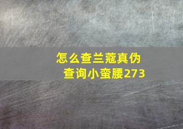 怎么查兰蔻真伪查询小蛮腰273