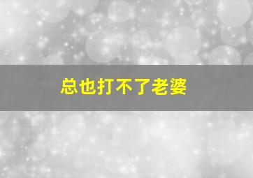 总也打不了老婆