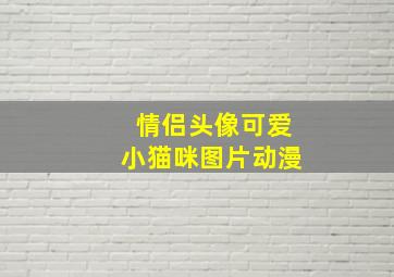 情侣头像可爱小猫咪图片动漫