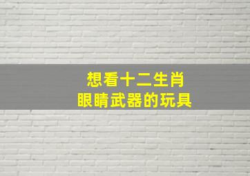 想看十二生肖眼睛武器的玩具