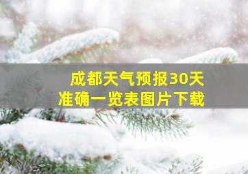 成都天气预报30天准确一览表图片下载