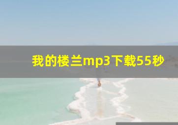 我的楼兰mp3下载55秒