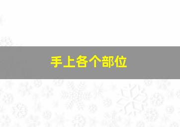 手上各个部位