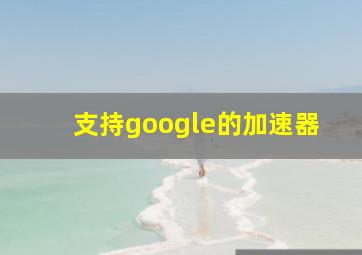 支持google的加速器