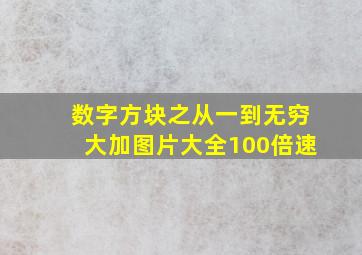 数字方块之从一到无穷大加图片大全100倍速