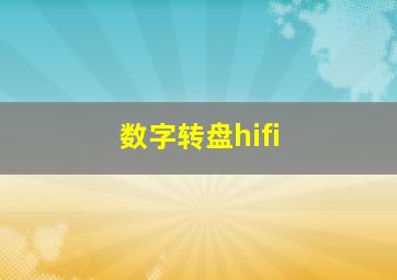 数字转盘hifi