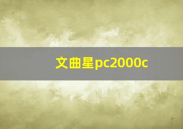 文曲星pc2000c