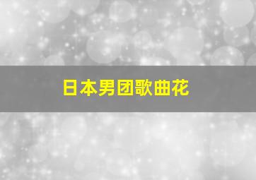 日本男团歌曲花