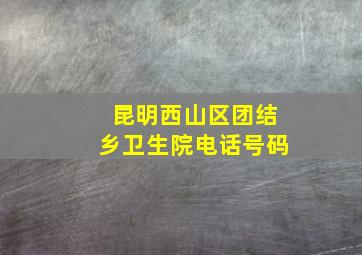 昆明西山区团结乡卫生院电话号码