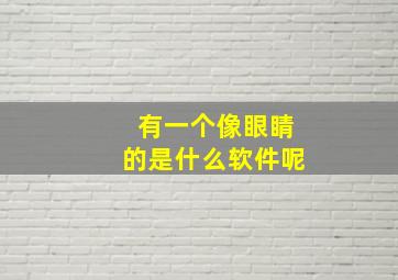 有一个像眼睛的是什么软件呢