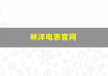 林洋电表官网