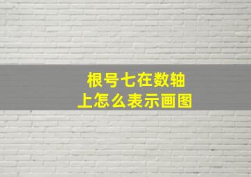 根号七在数轴上怎么表示画图